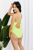 Marina West Swim High Tide One-Piece in Lemon-Lime