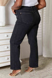 Judy Blue Tummy Control Washed Black Straight