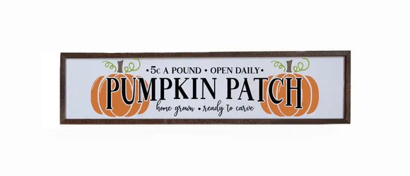 Pumpkin Patch Home 24X6 sign