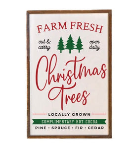 Christmas Trees sign