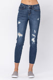 Mid-Rise Vintage Cut Off Judy Blue jeans