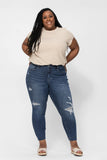 Mid-Rise Vintage Cut Off Judy Blue jeans