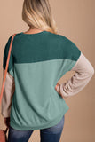 Color Block Dropped Shoulder T-Shirt