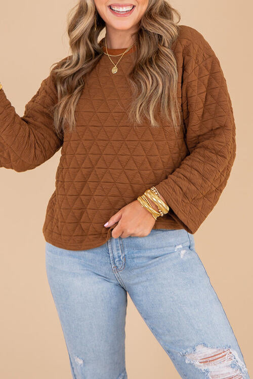 Long Sleeve Round Neck Top