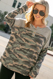 CAMOUFLAGE HENLEY TOP
