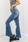 RISEN Full Size Iris High Waisted Flare Jeans