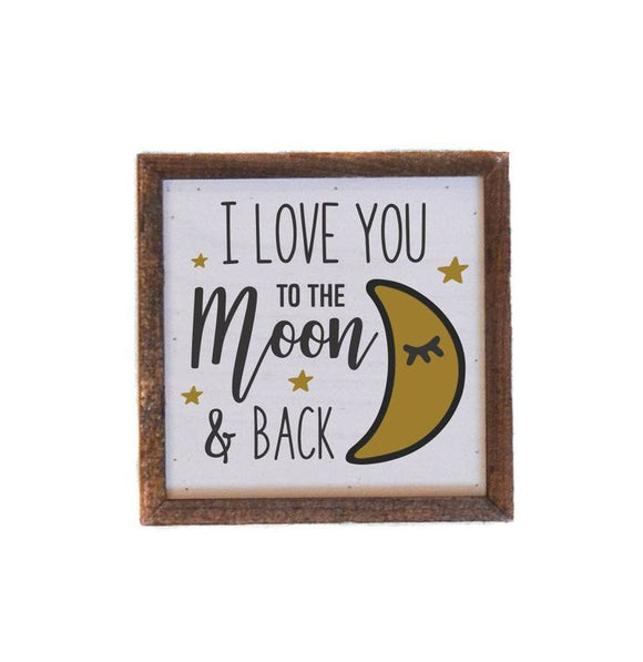 Moon & Back sign